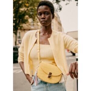 La Maille Sezane Lonora Cardigan & Orianna Top Set in Pastel Yellow Size M✨